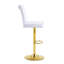 Ensemble de 2 tables de bar et tabourets de bar réglables en verre Modern-439654136-439654141