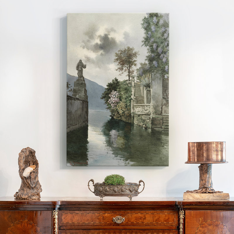 Framed On Canvas Print, 28" H x 19" W
