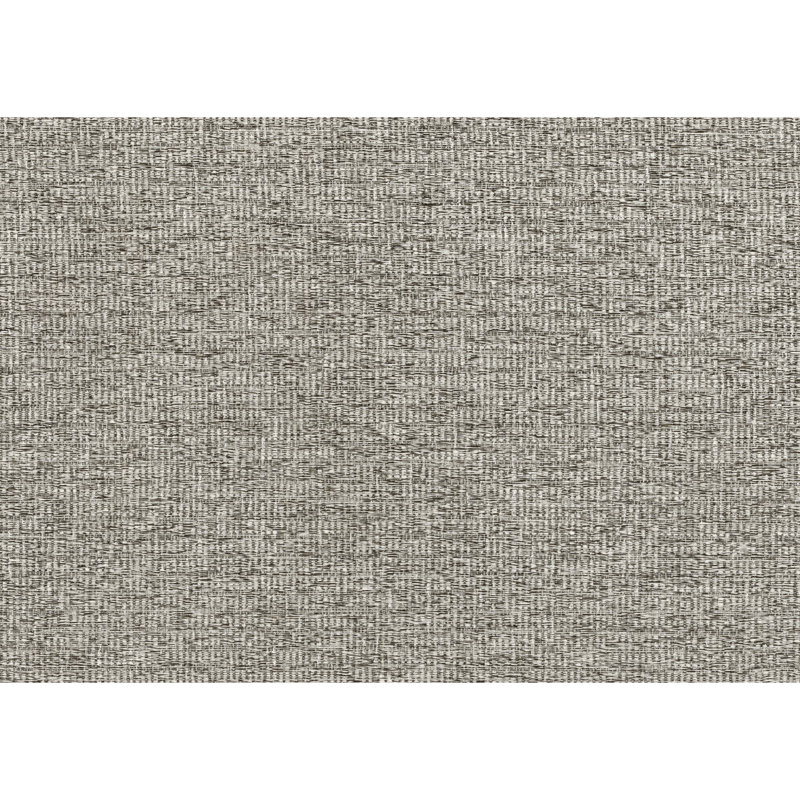 Banc en bois de cerisier foncé recouvert de tissu d'ameublement en chenille