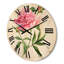 Pivoines roses rétro - Horloge murale traditionnelle en bois-63903483