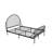 Haven Queen Arched Metal Platform Bed