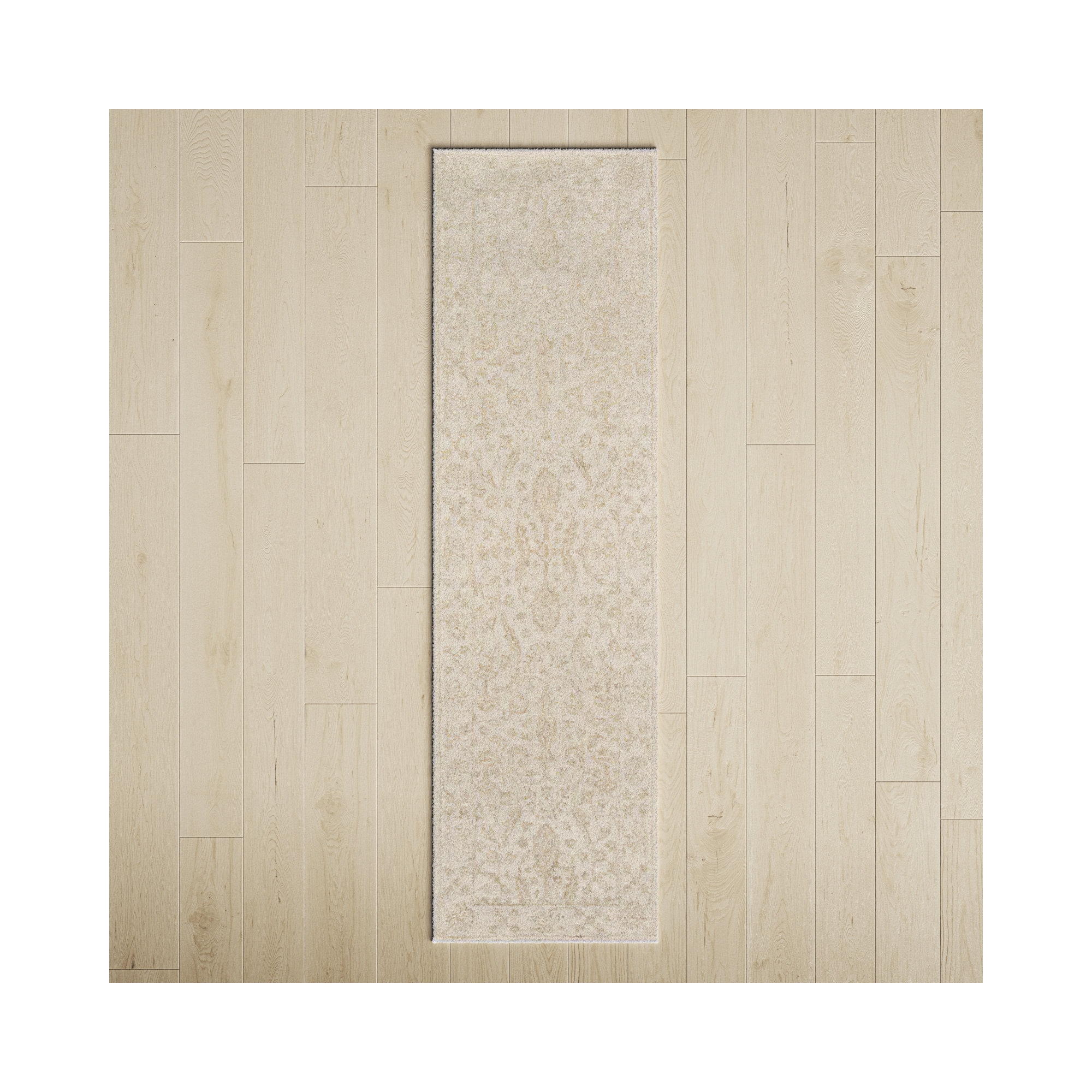Cece Hand Tufted Wool Beige Rug, Runner 2'3" x 8'