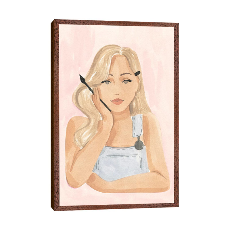 Little Artist Portrait by Sabina Fenn - Gallery-Wrapped Canvas Giclée on Canvas, Classic Wood Framed, 101.6 cm H x 66.04 cm W