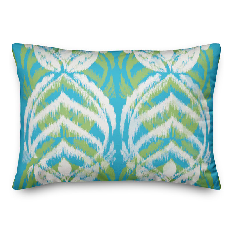 Housse et insert de coussin d'extérieur pour l'extérieur, Floral bleu sarcelle
