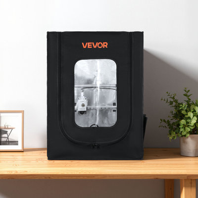 Boîtier pour imprimante 3D, tente d'imprimante 3D en tissu Oxford imperméable à l'eau et à la poussière, boîtier de protection à température constante avec éclairage DEL, compatible avec plusieurs modèles populaires Creality / ELEGOO / Anycubic