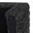 Matera 56" Fabric Bench In Ebony Black