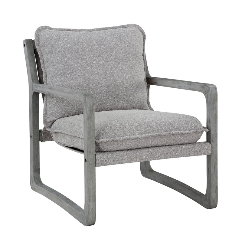 Kai - Chaise d'appoint (ensemble de 2), Tissu gris foncé