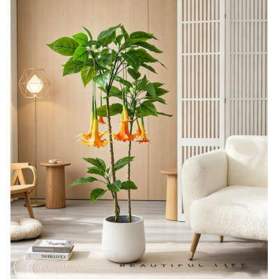 Mandala réaliste nordique, fleurs, ornements décoratifs de fleurs artificielles pour le salon