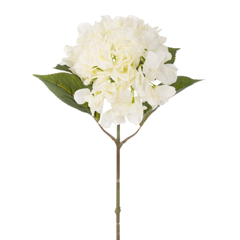 20" Hydrangea Stem. Each bag contains two sprays., Cream