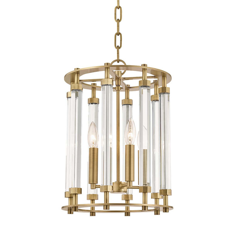 Haddon 4 Light Lantern, Aged Brass