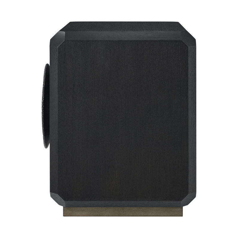 Spencer ST. James 3 - Drawer Nightstand, Onyx, 26" H x 26" W x 20" D