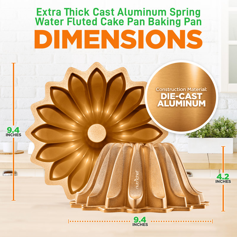 NutriChef 1 Fluted Cake Pan