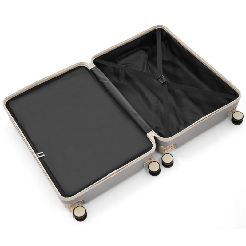 Ensemble de bagage 3 pièces, valises durables en ABS léger avec roulettes pivotantes et bagage de transport à verrou TSA