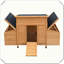 Cage à poules en bois