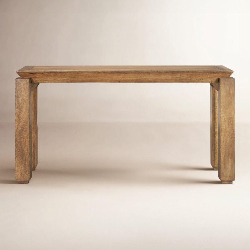 Herma Anelis Solid Wood Top Console Table