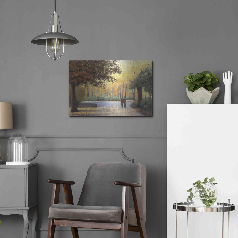 «Golden Autumn Stroll» par James Wiens, H 16 po x l 24 po
