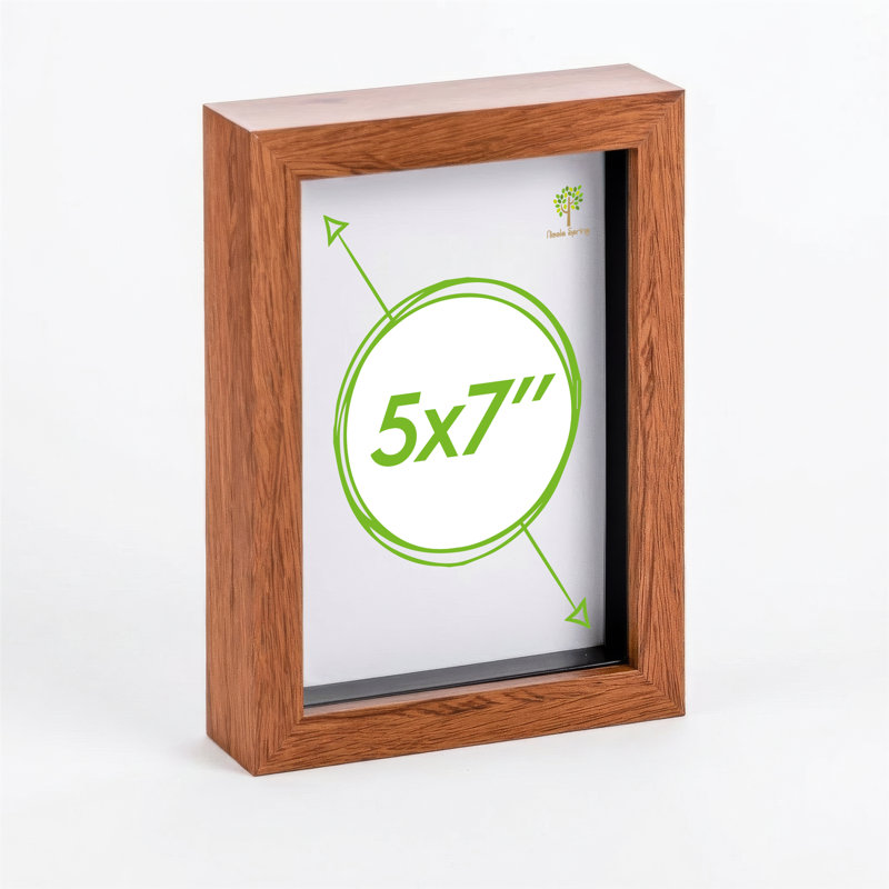 Shadow Box Picture Frame, 20cm H x 15cm W x 3.5cm D, Brown