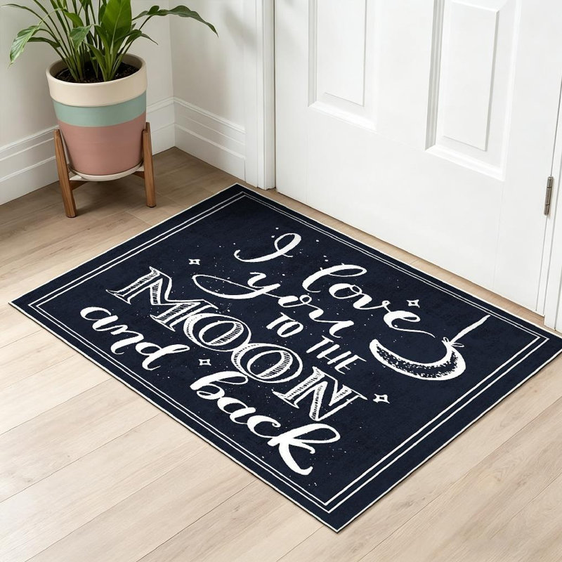 Tapis d'intérieur transparent Clear Love, Rectangle 32" x 47"