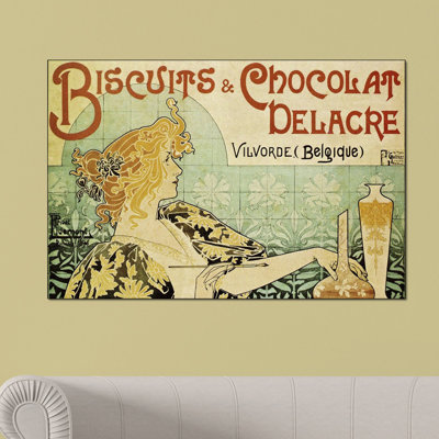 'Biscuits and Chocolat Delacre' Graphic Art Print