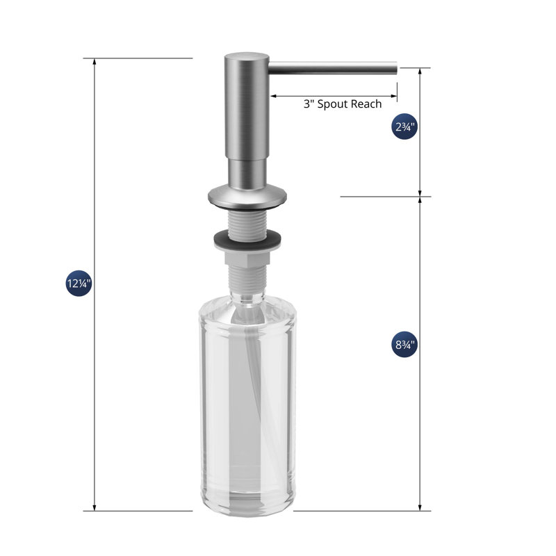 Karran Soap/Lotion Dispenser, Stainless Steel