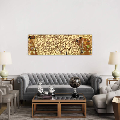 The Tree Of Life by Gustav Klimt - Wrapped Canvas Panoramic Painting