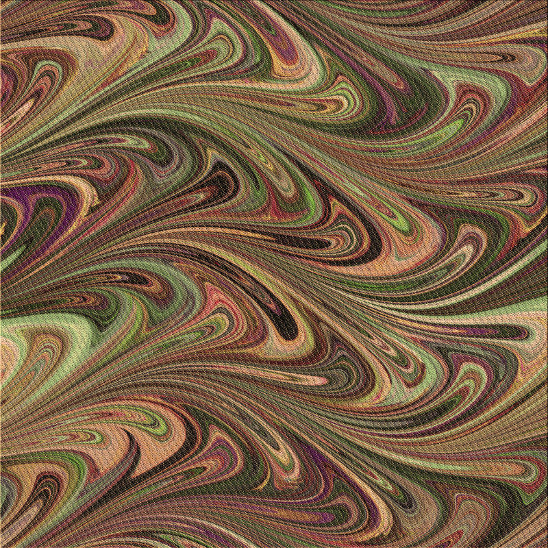 Abstract Indoor Rug, Square 6'