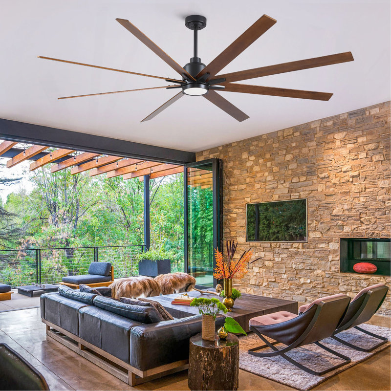 84" Lowe Profile Ceiling Fan with Light