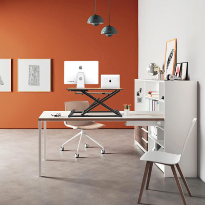 Adjustable Height Foldable Steel Standing Desk Converter
