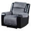 CANAPÉ RELAIS, CAISSONNEUSE ET FAUTEUIL GRIS/NOIR-978276544