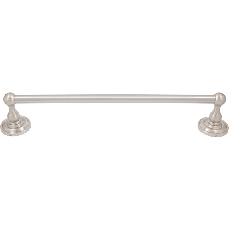 Barre à serviettes murale Charlotte, Nickel satiné, H 3 po x l 25,5 po x P 4,3 po
