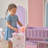 Teamson Kids Wooden 6-in-1 Baby Doll Nursery With Cradle, High Chair & Sink For Pretend Play