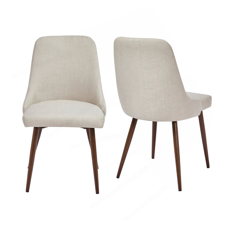 Ensemble de 2 chaises de salle à manger Oslo Modern Upholstery, Beige