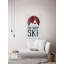 Reproduction d’art textuel sur bois, "manger Sleep ski Mountains"-26009288
