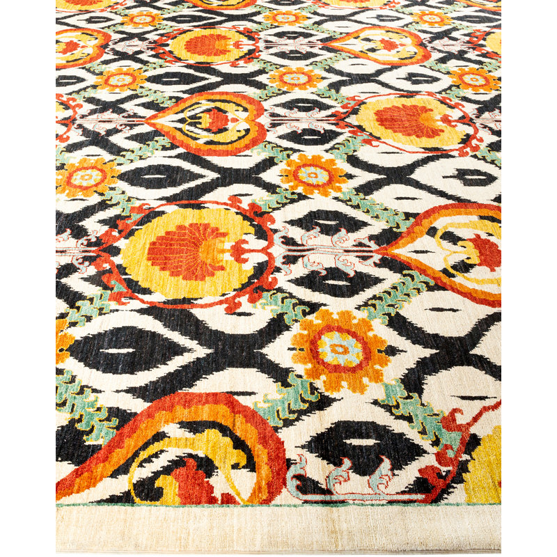 Suzani One-of-a-Kind 17' 2" X 10' 2" Hand Knotted Area Rug