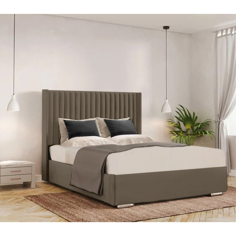 Chanteria Upholstered Bed, Single (3'), Mole