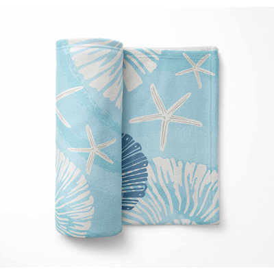 Starfish Ultra Plush Velveteen Fleece Blanket