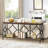 Très longue table d'appoint 70,86 po, console 2 niveaux-209094327