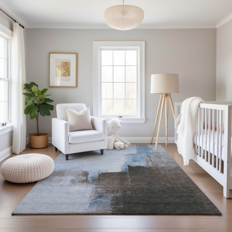 Premium Machine Washable Elize AMF1332 Abstract Rug, Rectangle 2'6" x 3'10"