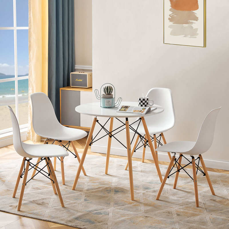 Ensemble repas pour 4 personnes Heleyna, Blanc