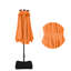 Parasol de marché d'extérieur rectangulaire lumineux à DEL Hoskie 181,1 po x 106,3 po-1774374703