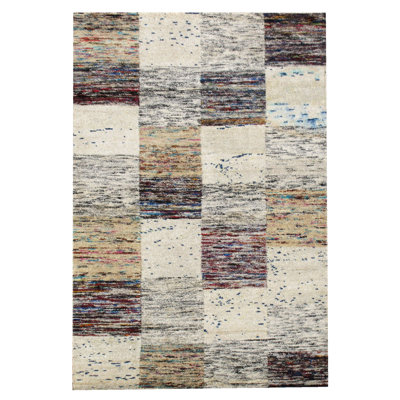 Modern Hand-Knotted Silk Area Rug