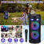 Haut-parleurs portatifs Bluetooth pour haut-parleurs de fête avec caisson de basses à DEL pour camping en plein air