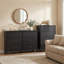 Commode noire à 5 tiroirs-1593021746