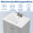 Adak 24" Single Bathroom Vanity Cabient with Porcelain Top & Sink, Versatile Gray, Pre-Assembleb