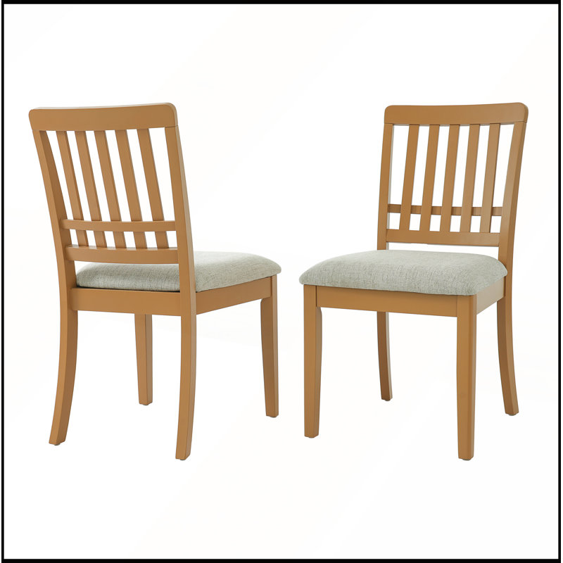 Chaises de salle à manger 2 pièces scandinaves modernes pour la salle à manger et le salon, Marron clair