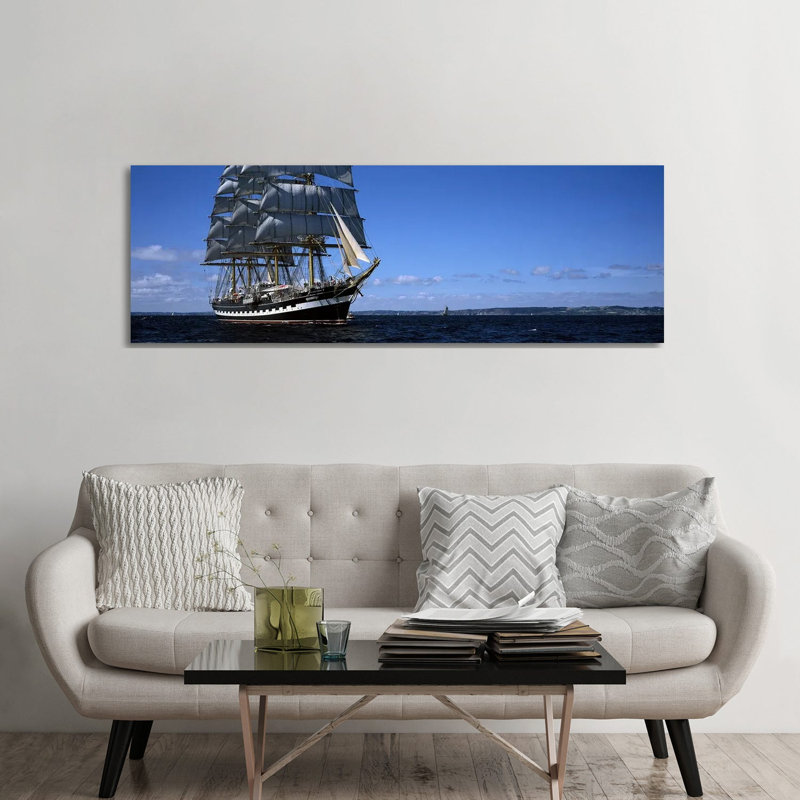 Tall Ships Race In The Ocean, Baie De Douarnenez, Finistere, Brittany, France #2 by Panoramic Images - Wrapped Canvas Panoramic Print