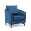 Upholstered Barrel Chair With Footstool-621097158