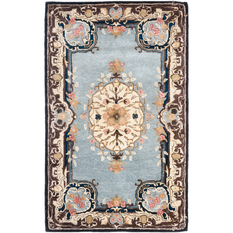 Molter Bergama Hand Tufted Wool Oriental Rug, Rectangle 4' x 6'