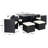 Klena 8 - Person Wicker Patio Dining Set with Square Table