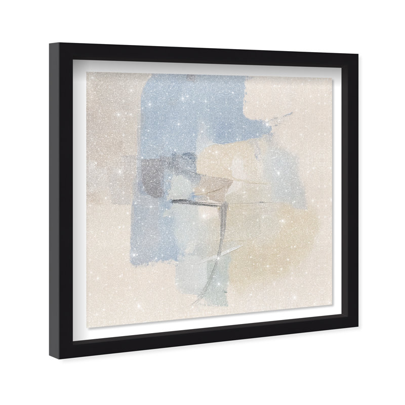 Clouded Calm II Shadowbox Abstract Print by Oliver Gal, Black Frame, 12 x 12, 25.5"H x 25.5"W, Black Frame